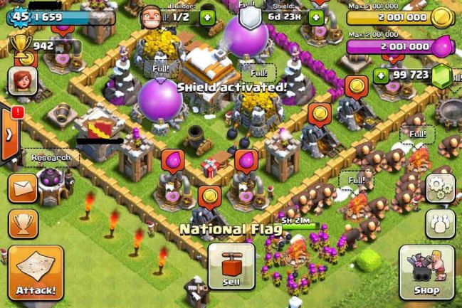 cách hack game Clash of Clans android